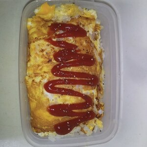 卵焼き器でつくるチーズご飯の卵巻き